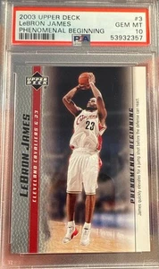 2003 Upper Deck LeBRON JAMES Rookie Phenomenal Beginnings GEM Mint 10 PSA #3 HOF - Bild 1 von 3