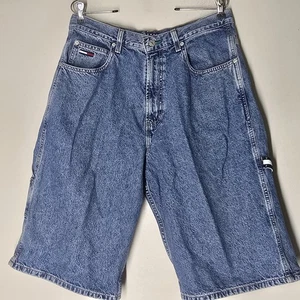 Vintage Tommy Jeans Carpenter Jorts Shorts Mens 32 Baggy 90s Y2K Hammer Loop - Picture 1 of 7
