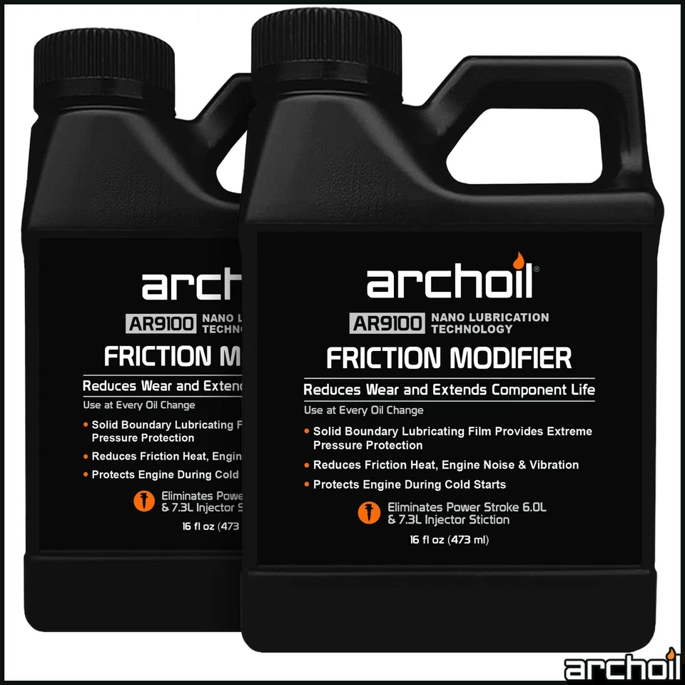 Paquete de valor modificador de fricción Archoil AR9100 - 2 x 16 oz AR9100 - PowerStroke Fix Foto 1 de 1