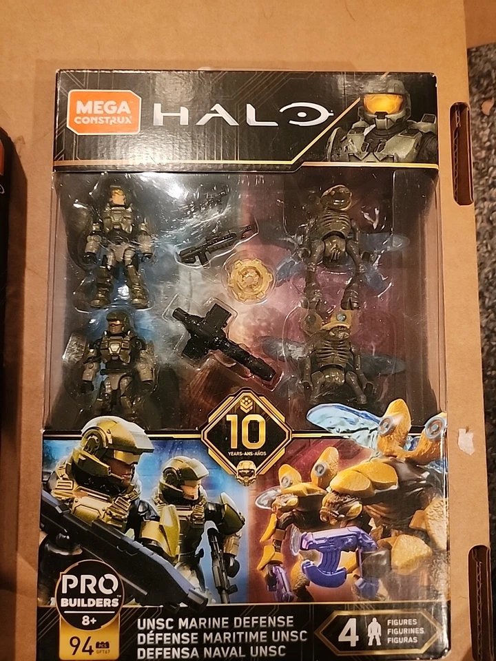 Mega Construx Bloks Halo GFT67 UNSC Marine Defense Building Block Toy Figure
