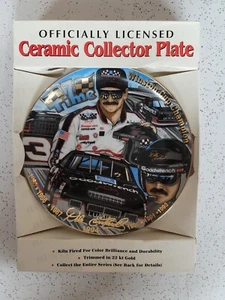 Hunter Ceramic Collector Plate Dale Earnhardt 8 1/8" 22K Gold Trim MIB - Picture 1 of 4