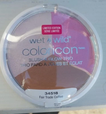 WET N Wild coloricon  Blush & glow trio" fair trade coffee" 34518 ,0.47 oz/ 12g - Image 1 of 3
