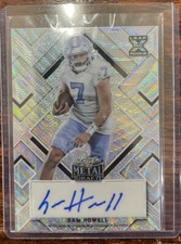 2022 Leaf Metal Draft Sam Howell Rookie Card Autograph #’d 17/30 Commanders QB
