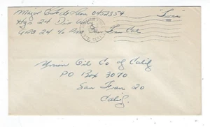 1954 APO #24 Korea, FREE, to San Francisco California - Picture 1 of 1
