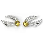 Harry Potter - Golden Snitch Stud Earrings with Crystal Elements NEW