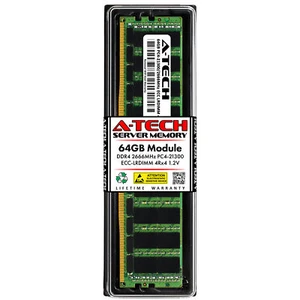 A-Tech 64GB 4Rx4 PC4-21300 DDR4 2666 ECC Load Reduced LRDIMM Server Memory RAM - Picture 1 of 5