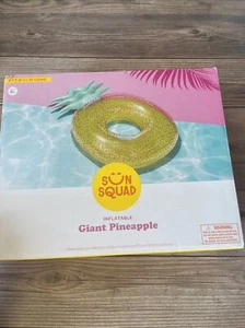 Pineapple Pool Float Yellow-Sun Squad - Picture 1 of 2