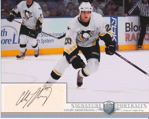 COLBY ARMSTRONG Signed 8x10 Photo 2006-07 Upper Deck BAP Portraits Rare SP Auto - Picture 1 of 2