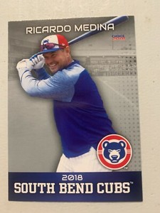 Ricardo Medina Card 2018 South Bend Cubs Team Card