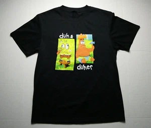 Camiseta Bob Esponja 'Duh & Duher' Estampado Gráfico, Negra, Se Ajusta Mediana (M), Sin Etiqueta - Imagen 1 de 17