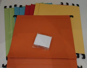 A4 Suspension Files Green / Assorted Colours 5 Pack 10 Pack Colours 10 Pack File - Picture 1 of 9
