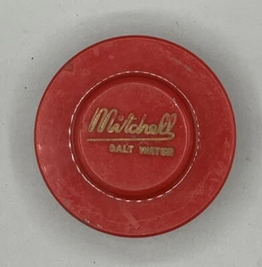 Rare Vintage Garcia Mitchell Red Salt Water Fishing Spool Case - Bild 1 von 5