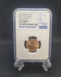 2023 Sovereign King Charles III Strike on the Day 75th Birthday MS70 Ltd Ed 750 - Picture 1 of 12