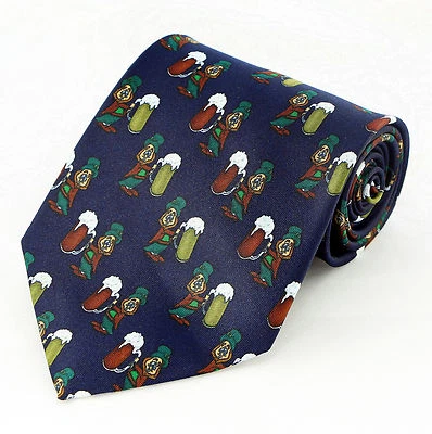 Gravata masculina Leprechan Brew gravata de pescoço cerveja dia de São Patrício feriado irlandês - Imagem 1 de 4