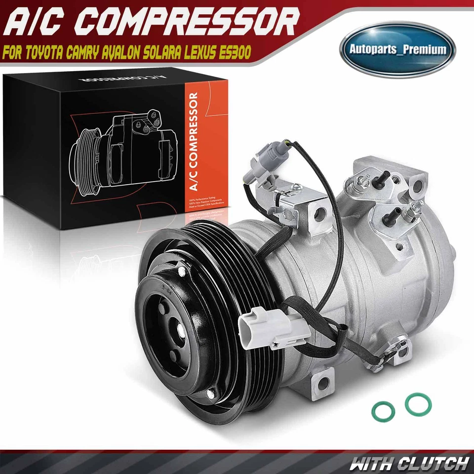 A/C Compressor w/ 6-Groove for Toyota Camry Highlander Avalon Solara Lexus ES300 - Изображение 1 из 4