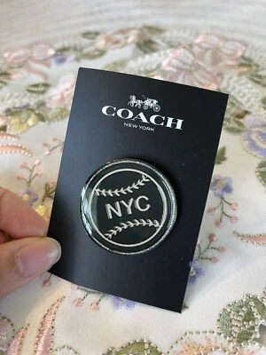 coach f21655 nyc baseball brooch pin brand new NWT - Image 1 of 3