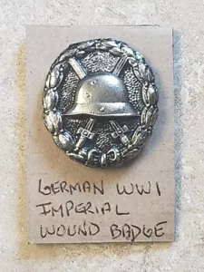 Deutsches Kaiserreich Silber Grau Verwundetes Abzeichen 1,5 x 1,5 - Bild 1 von 5