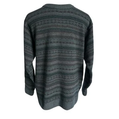 Vintage L.L.Bean Men’s Medium Regular 100% Latvia Lambs Wool Fair Aisle Sweater - Image 1 of 4