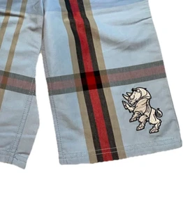 Boys ECKO UNLTD Shorts Size 10 NWT Plaid Big Rhino Logo Very Nice - Picture 1 of 10