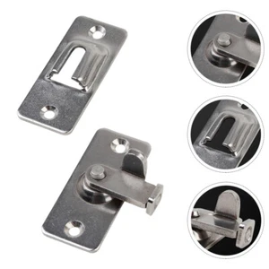 90 Degree Angle Lock Bathroom Door Toggle Latch Stainless Steel for - Picture 1 of 12