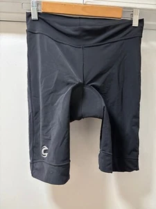 CANNONDALE Women's Padded Bicycle Bike Cycling Shorts Black Nylon L - Picture 1 of 7