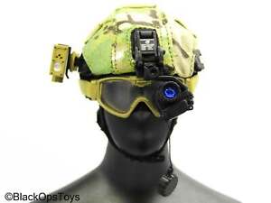 1/6 Scale Toy FSB Spetsnaz Alpha - Black Helmet w/Multicam Cover & NVG Set