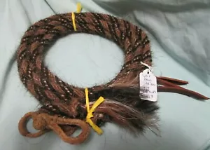 Redini divise in criniera di cavallo con connettori in pelle grezza-- diametro 8 piedi 3/8" Modello N13 - Foto 1 di 1