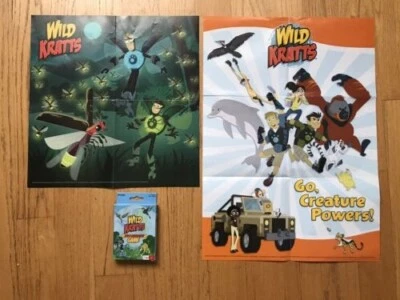 Wild Kratts Make A Match Memory Game Learning Toy PLUS 2 POSTERS - Image 1 of 4