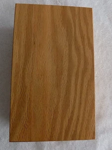 Harry Hedberg Oak Box. Wood Dovetail Index Card File/Recipe Box #359 - Picture 1 of 7