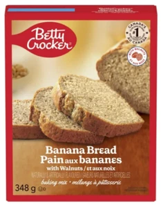 Betty Crocker Banana Bread with Walnuts Baking Mix, 348g - Picture 1 of 5