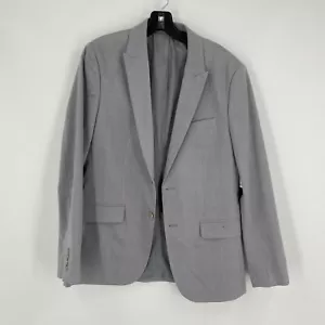Calvin Klein Men’s 2 Button Cotton Blend Light Gray Blazer Suit Sports Jacket S - Picture 1 of 4