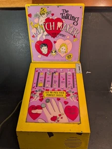 Mr Vend The Talking Match Maker Game Vintage Arcade .25 Cent - Works Light Sound - Picture 1 of 9