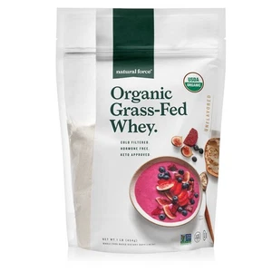 Grass Fed Organic Whey Protein Powder - Non GMO, Keto Friendly, Low Carb, Kos... - Picture 1 of 7
