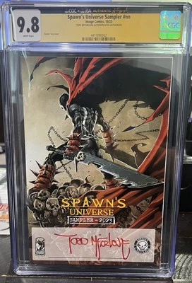 SHIPS TODAY NYCC 2023 Todd McFarlane Spawn’s Universe Sampler AUTO CGC 9.8 (250) - Image 1 of 4