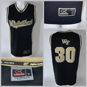 Wake Forest Colosseum Basketball Jersey #30 Men M Black Demon Deacons YGI S5-37 - Picture 1 of 12
