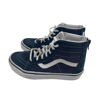 VANS Skate Sk8-Hi Zapatos Juveniles Talla 2 Azul Marino Skateboarding Zapatillas Cómodas Foto 1 de 4