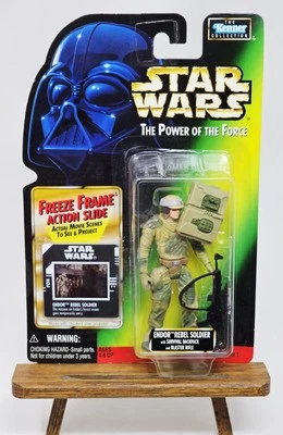 Figura de acción Star Wars Endor Rebel Soldier 1997 POTF Freeze Frame sellada #69716 Foto 1 de 4