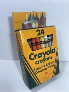 Crayola Crayons 24 Pack Vintage 2004 Binney & Smith Made In Canada - Few Used - Picture 1 of 11