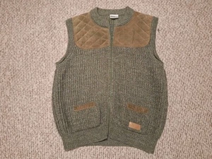 Chaleco Grueso de Lana Brenire Años 90 De Colección XL/2XL Cremallera Escocia Marrón Multicolor - Imagen 1 de 5