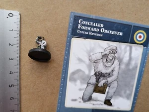 AXIS & ALLIES / CONCEALED FORWARD OBSERVER       10/45 /MINIATURE +CARD G165 - Imagen 1 de 1