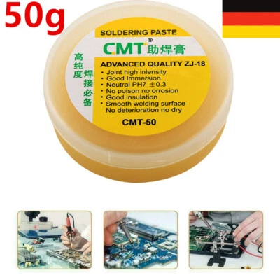 50g Lötpaste Löten Universal Zubehör Flussmittel Für Telefonplatine Kupfer DE - Bild 1 von 4