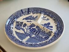 Porcelain Antique France White Blue Plate. French China