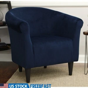 Microfiber Bucket Accent Chair Padded Seat Easy Assembly Home Office Living Room - Picture 1 of 7