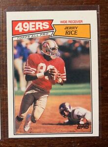 1987 Topps NFL Football #115 Jerry Rice - San Francisco 49ers - HOF - EX+