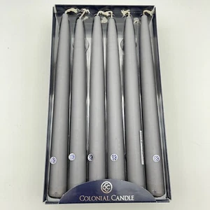 Paquete de 12" cónico de 10"" vela colonial carbón - Imagen 1 de 2