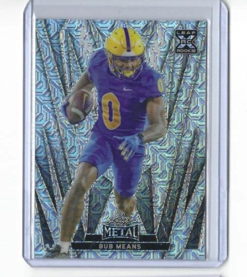 2024 Leaf Metal Draft BUB MEANS Silver Mojo Rookie RC SP #118 9/10