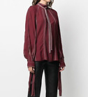 Stella McCartney Top Bluse Shirt Ramona Größe UK 14 US 8 - 10 Damen Redwood