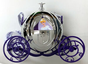 NEW Disney Parks 100 Years of Wonder Cinderella Carriage Metallic Popcorn Bucket