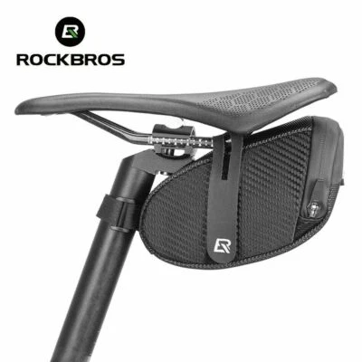Rockbros Borsa da sella bicicletta antiurto antipioggia cinturino sedile ciclismo borsa portaoggetti