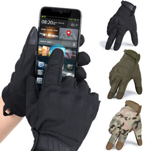 Touchscreen Tactical Full Finger Gloves Army Military Hunting Combat Shooting